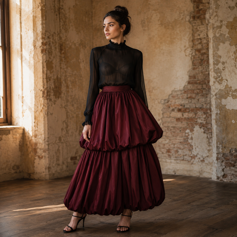 Crimson Promise Couture Bubble Skirt