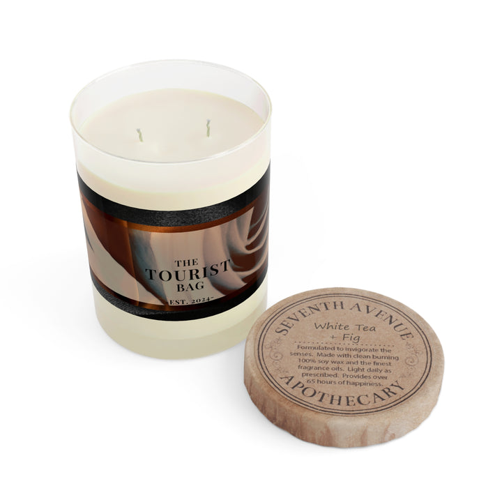 Champagne Whispers, White Tea & Fig ScentedScented Candle (Full Glass, 11oz)