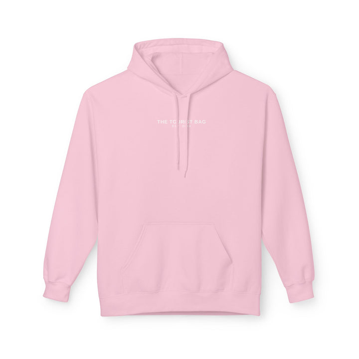Blush Tides Flamingo Emblem Hoodie (Pink)