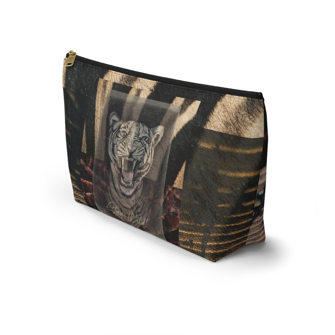 Velvet Wild Tiger Accessory Pouch – Travel Organizer