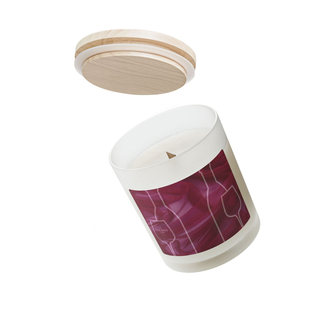 Merlot Muse – Frosted Glass Candle 11oz (Blackberry Vanilla)
