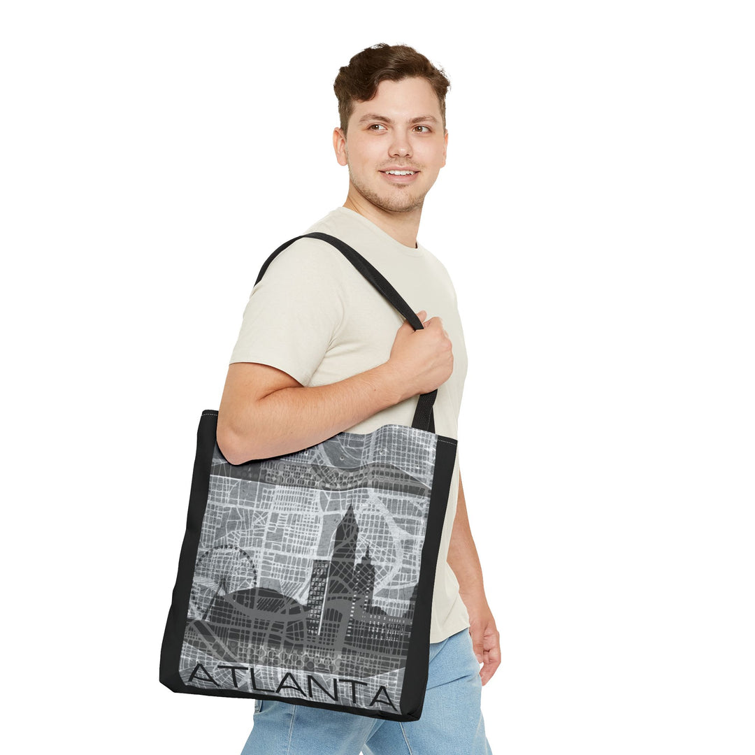 Atlanta Series, Blueprint Cityscape, Tote Bag