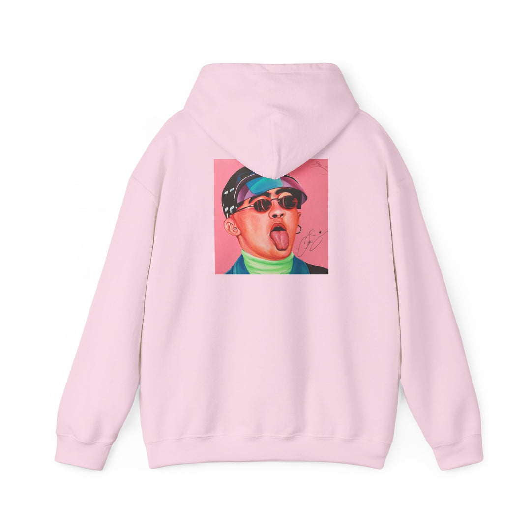 Signature Portait Unisex Heavy Blend™ Hooded Sweatshirt (Inspired by Bad*Bunny)