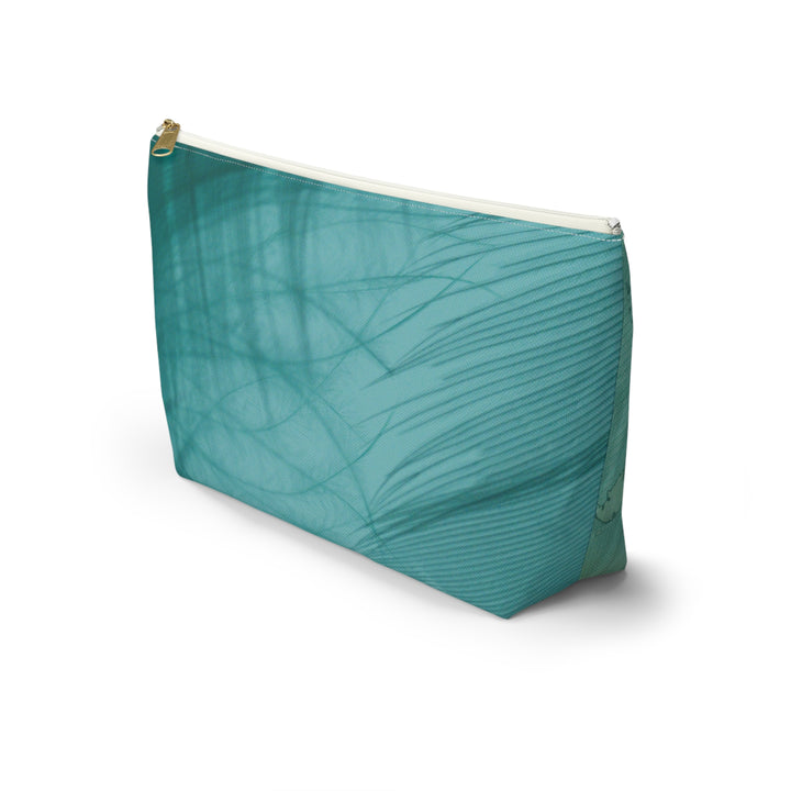 Seafoam Compass Accessory Pouch w T-bottom