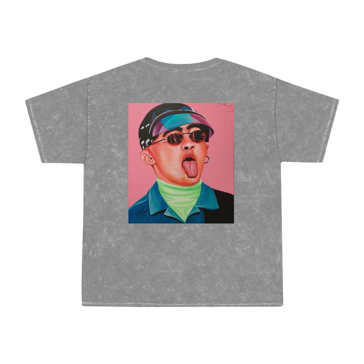 Signature Portrait Unisex Mineral Wash T-Shirt (Inspired by BadBunny)