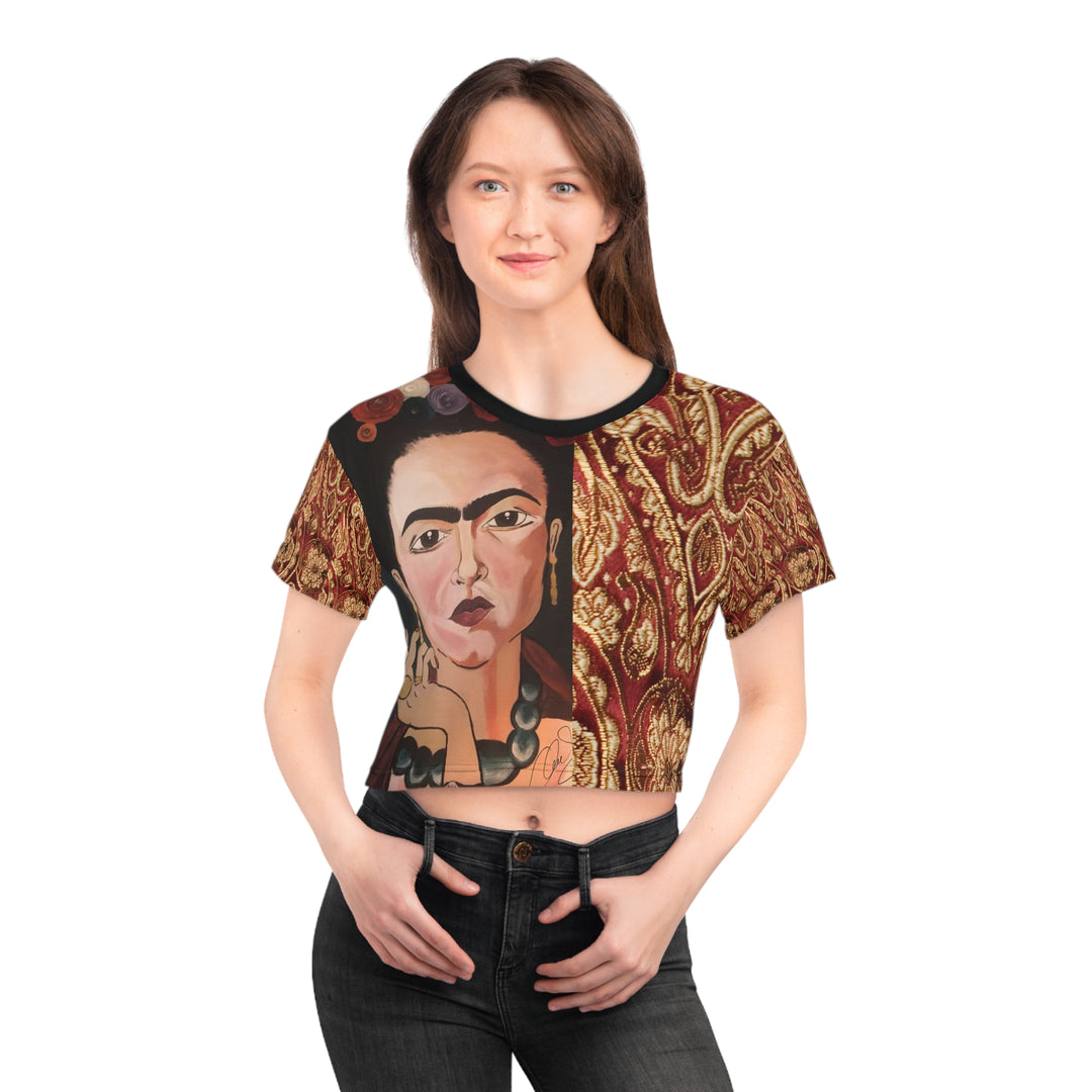 Frida by Aura – Gilded Muse Cropped Tee  for Women product image from The Tourist Bag