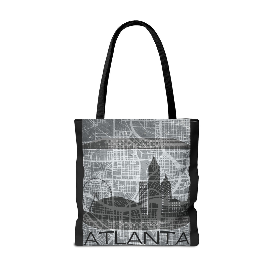 Atlanta Series, Blueprint Cityscape, Tote Bag
