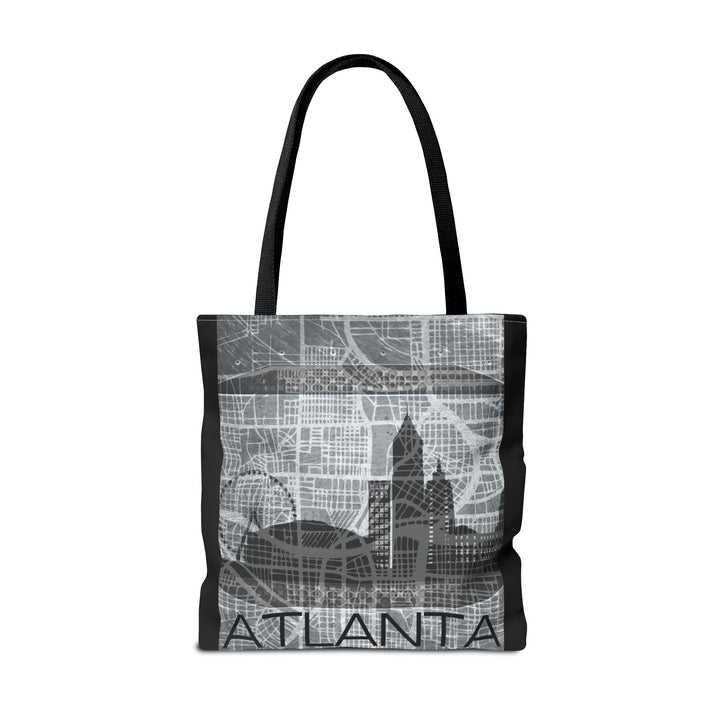 Atlanta Series, Blueprint Cityscape, Tote Bag