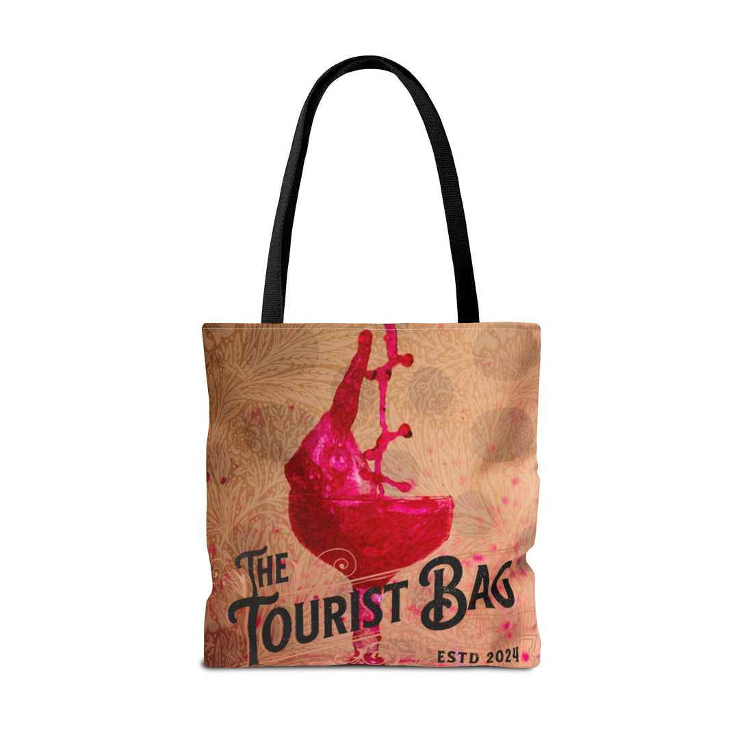 Crushed Bloom Vineyard Tote Bag | Wine-Inspired Floral Carryall  (18 x 18)