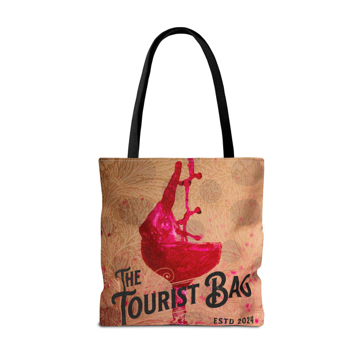 Crushed Bloom Vineyard Tote Bag | Wine-Inspired Floral Carryall  (18 x 18)