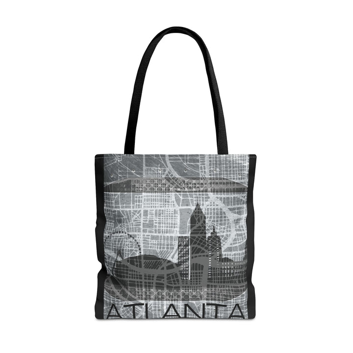 Atlanta Series, Blueprint Cityscape, Tote Bag