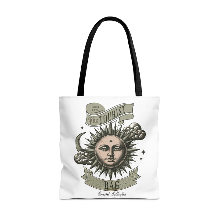 Tides of the Sun & Sea Hoodie – Coastal Celestial Emblem, Tote Bag