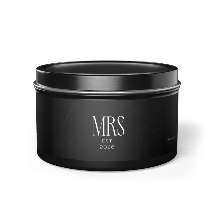 Midnight Union Bride Candle  —  Mrs Est 2026 Spa Retreat Scent
