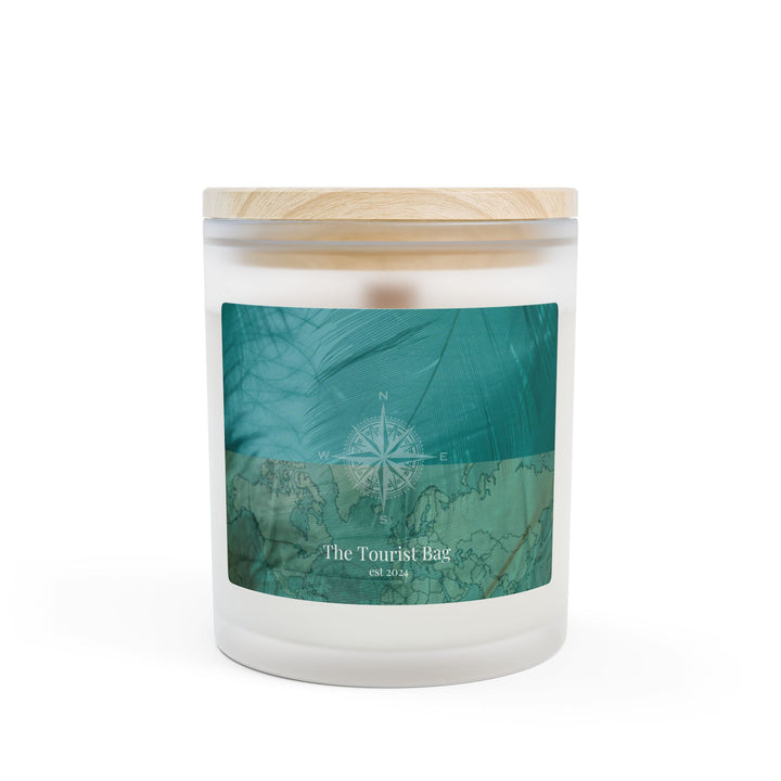 Seafoam Compass – Frosted Glass Candle 11oz