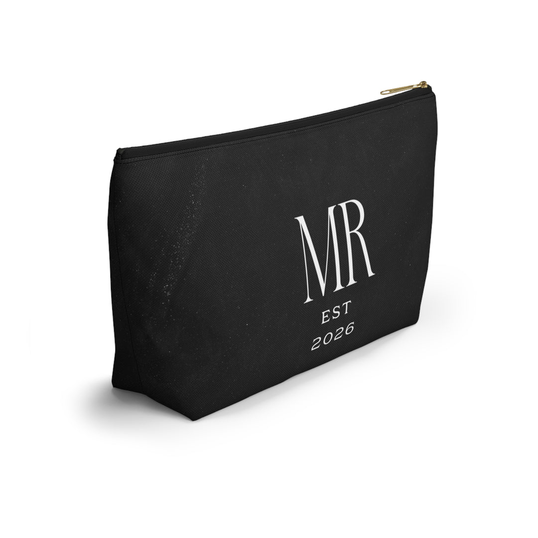 Midnight Union Groom Pouch  —  Mr Est 2026 Travel Bag
