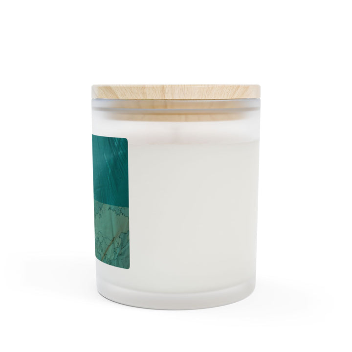 Seafoam Compass – Frosted Glass Candle 11oz