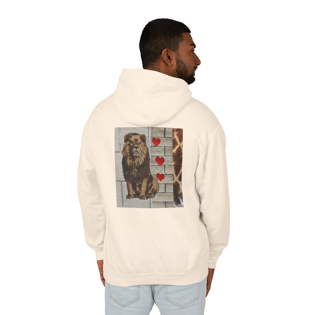 Crowned in Courage Lion Hoodie – Wild Adventures Unisex Sweatshirt (Ivory)