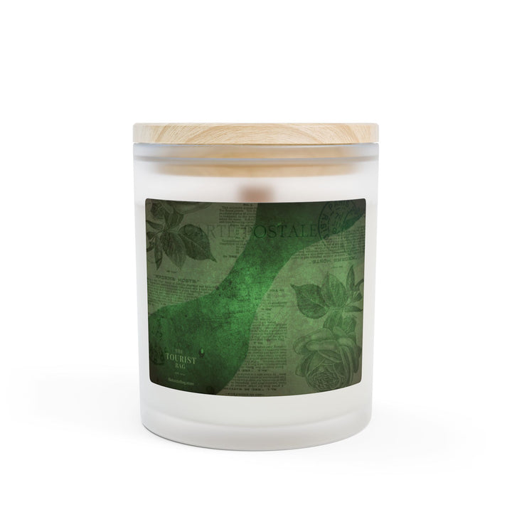 Verdant Vine – Frosted Glass Candle 11oz (Oakmoss and Amber)