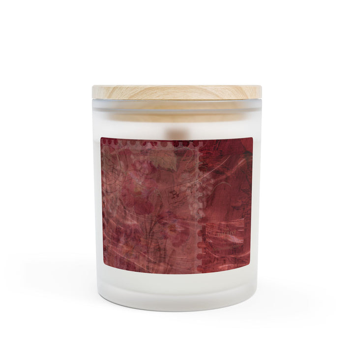 Crimson Cask – Frosted Glass Candle 11oz (Cinnamon Chai)