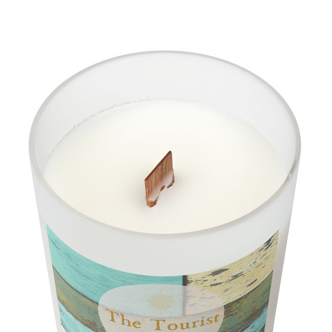 Driftwood Aqua – Frosted Glass Candle 11oz