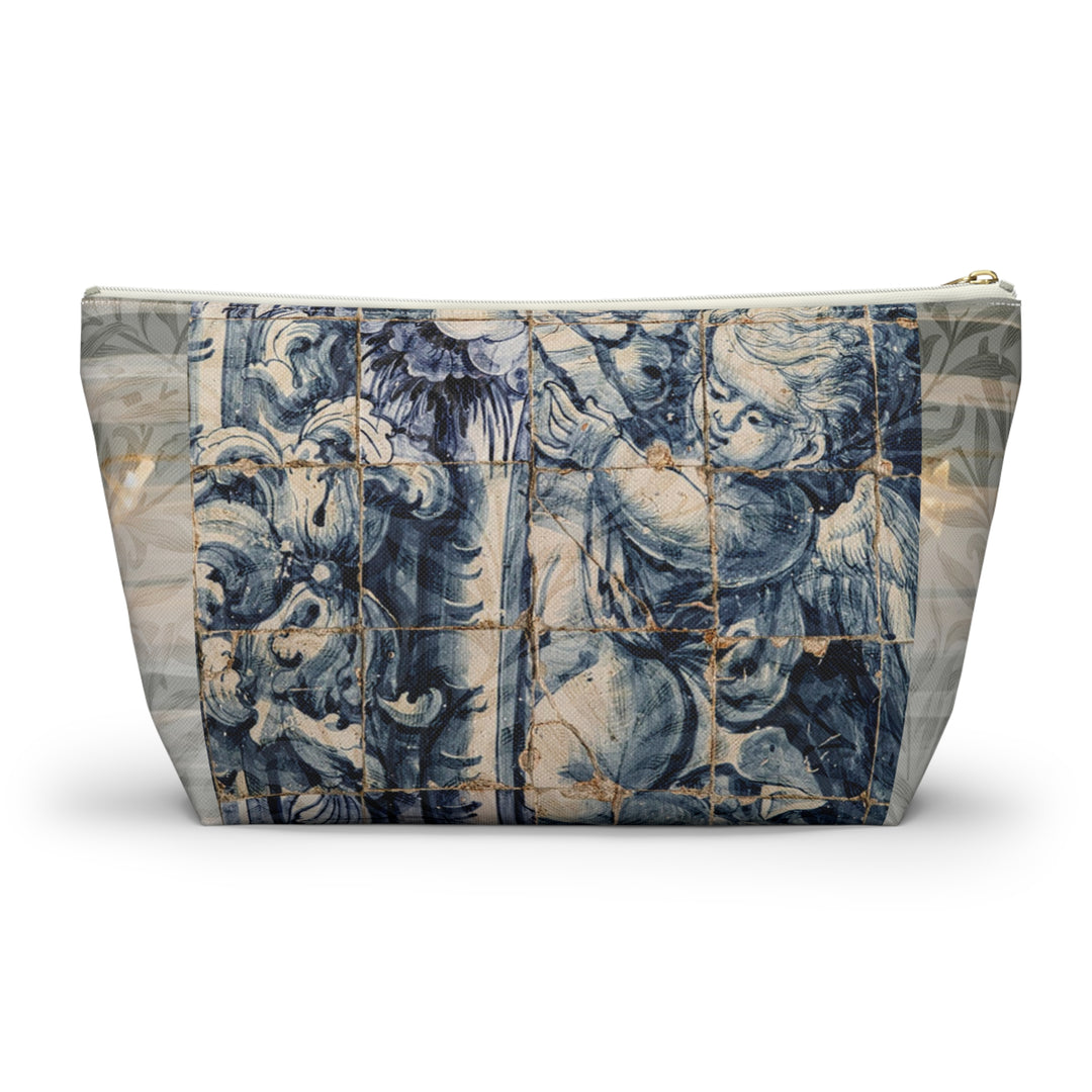 Azure Cherub Coastal Accessory Pouch w T-bottom (Large)