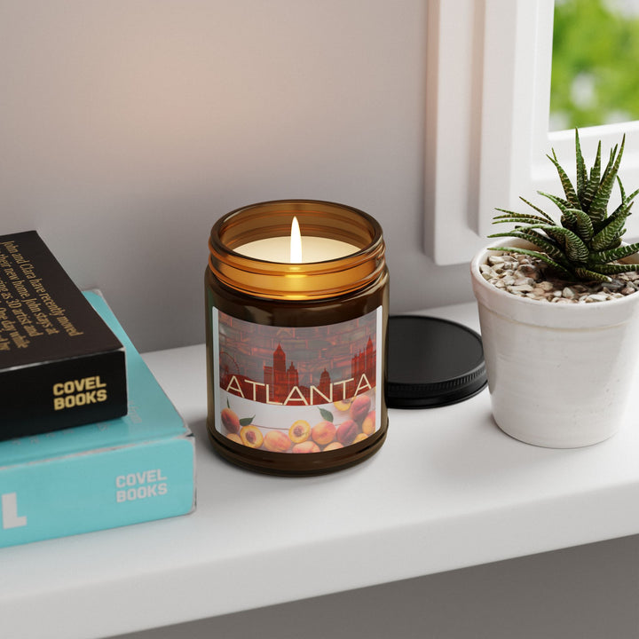 Brick & Bloom – Atlanta, Amber Jar Soy Candle (9 oz)