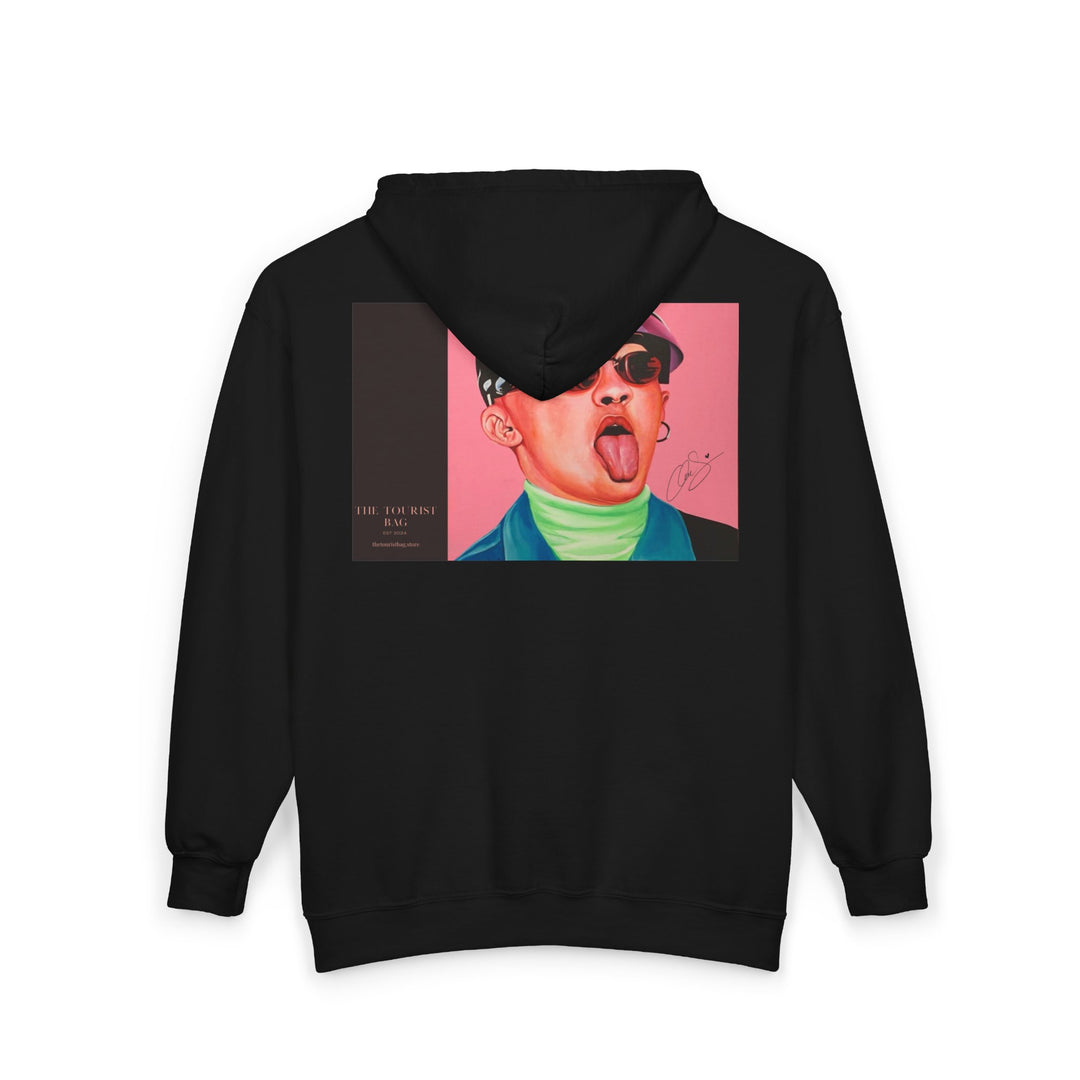 Signature Portait Unisex Heavy Blend™ Full Zip Hooded Sweatshirt (Inspired by Bad*Bunny)