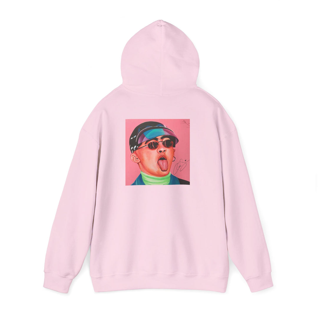 Signature Portait Unisex Heavy Blend™ Hooded Sweatshirt (Inspired by Bad*Bunny)