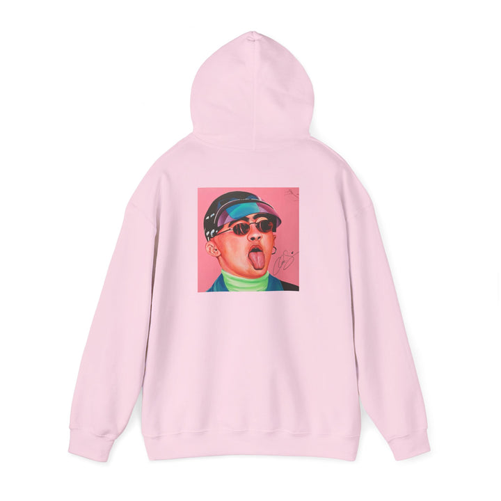 Signature Portait Unisex Heavy Blend™ Hooded Sweatshirt (Inspired by Bad*Bunny)