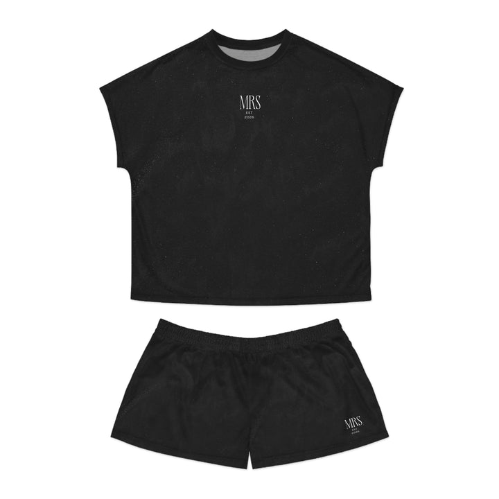 Midnight Union Bridal Short Pajama Set  —  Mrs Est 2026 Honeymoon & Getting Ready Set
