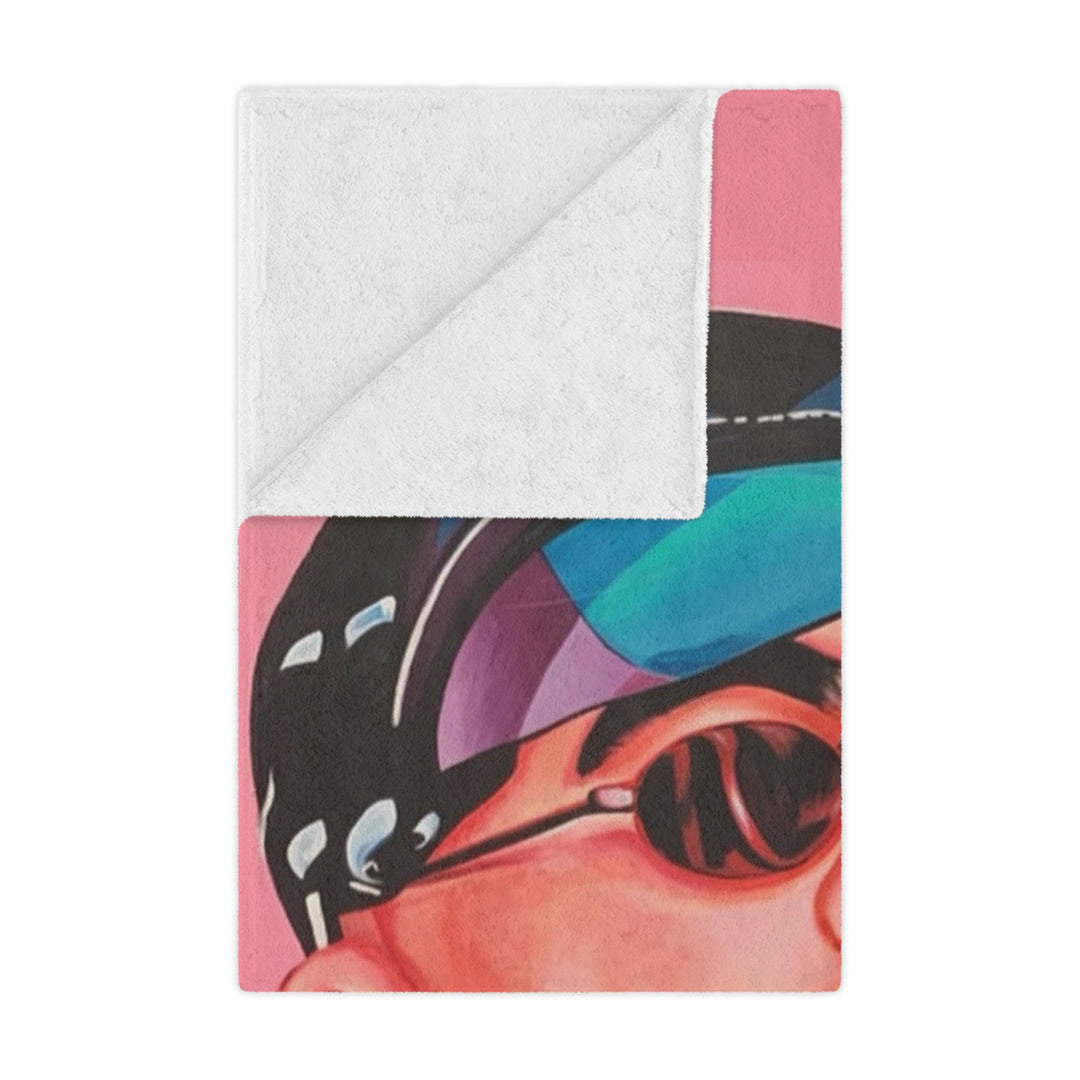 Signature Portrait - Minky Blanket (Inspired by Bad*Bunny)