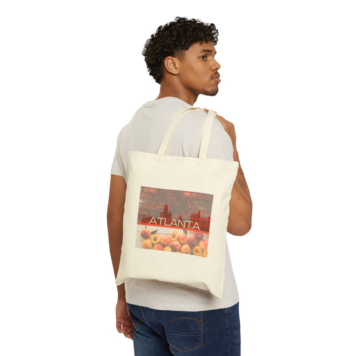 Brick & Bloom – Atlanta, Cotton Canvas Tote Bag