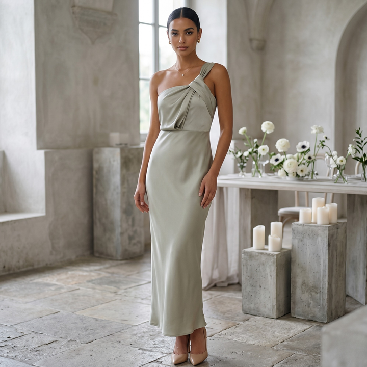 Sage Reverie Coastal Elegance Maxi Dress