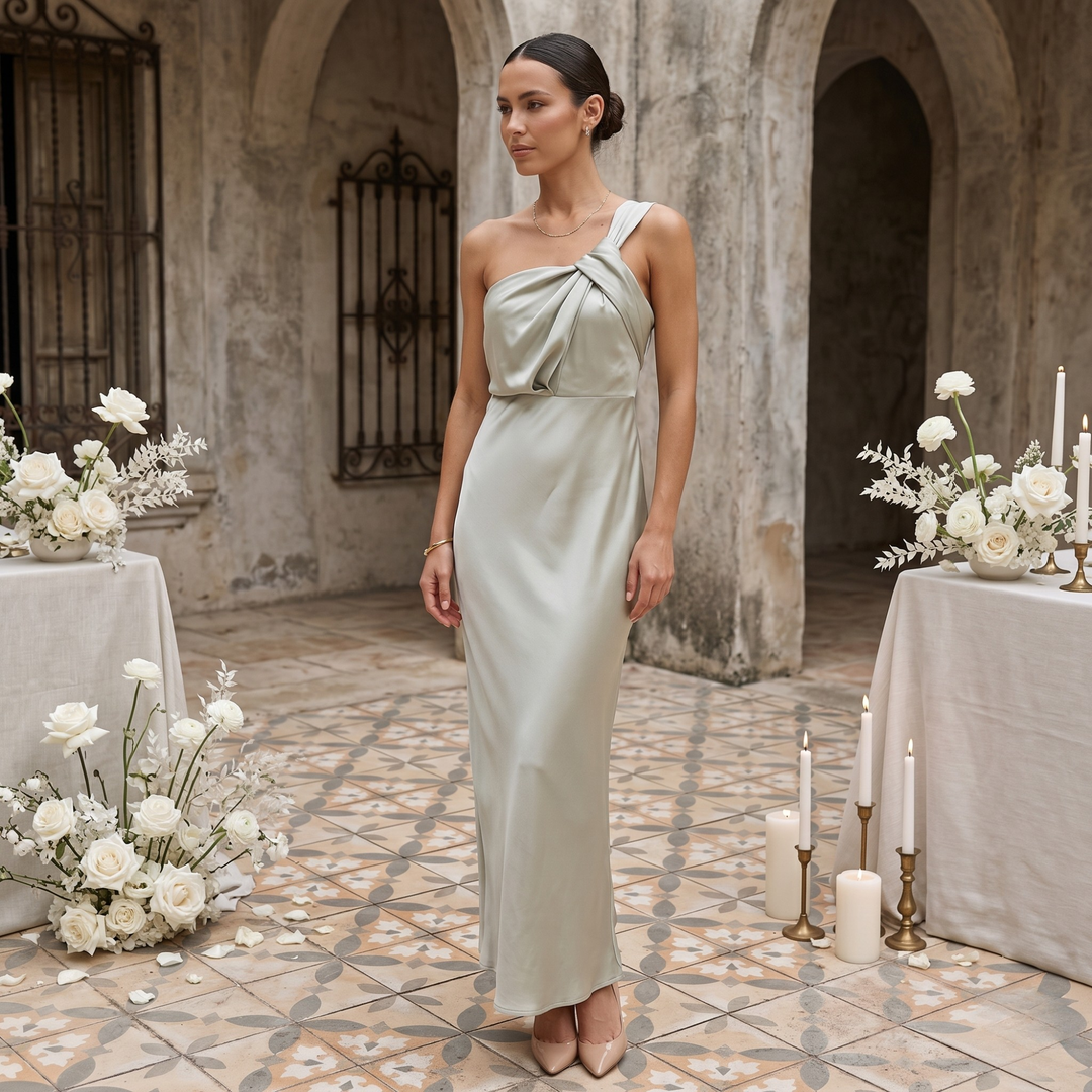 Sage Reverie Coastal Elegance Maxi Dress