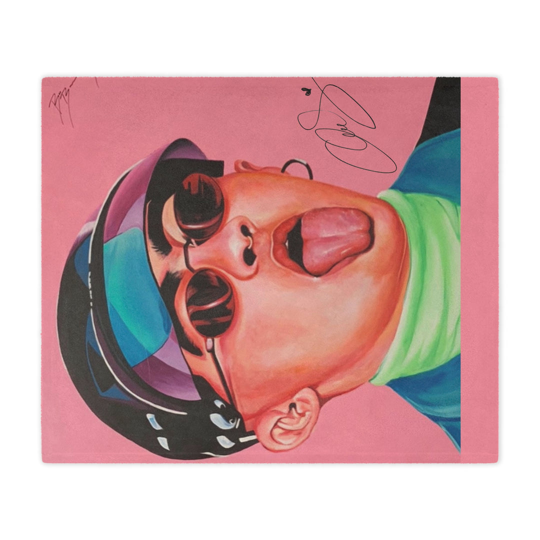 Signature Portrait - Minky Blanket (Inspired by Bad*Bunny)