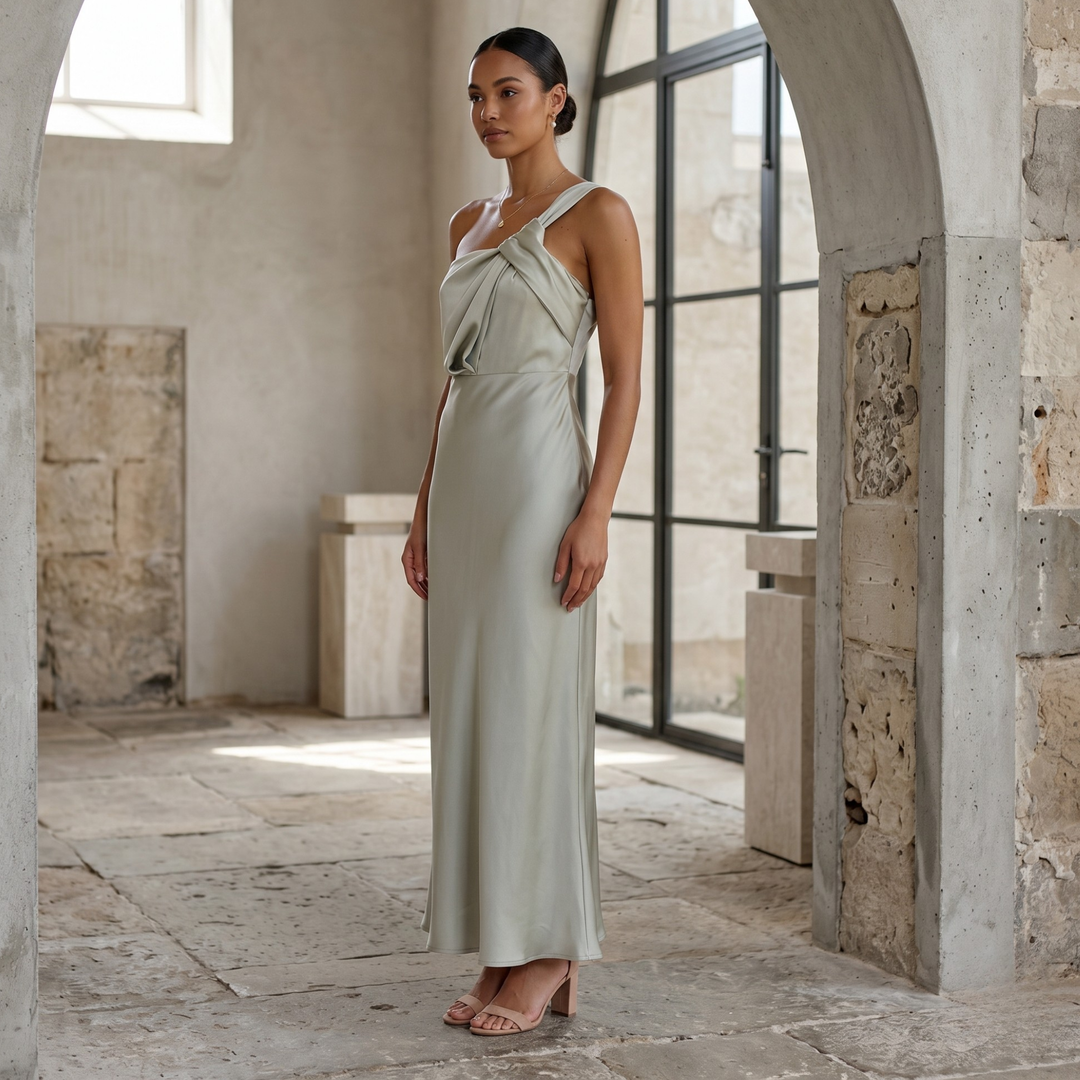Sage Reverie Coastal Elegance Maxi Dress