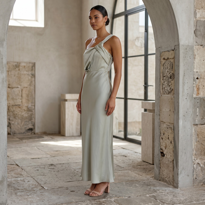 Sage Reverie Coastal Elegance Maxi Dress
