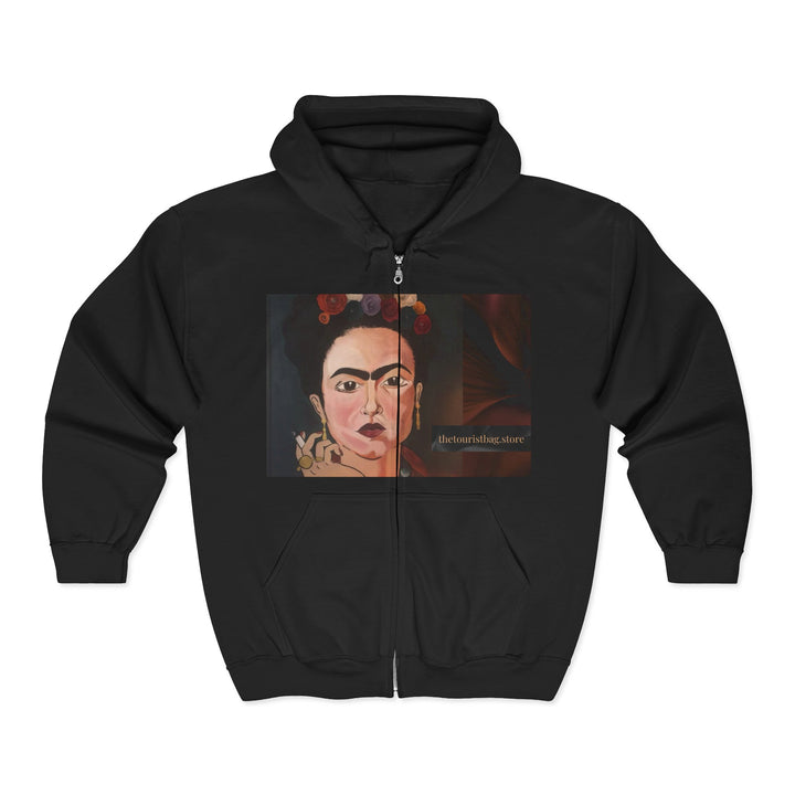 Frida by Aura – Midnight Muse Unisex Heavy Blend Full Zip Hooded Sweatshirt product image from The Tourist Bag