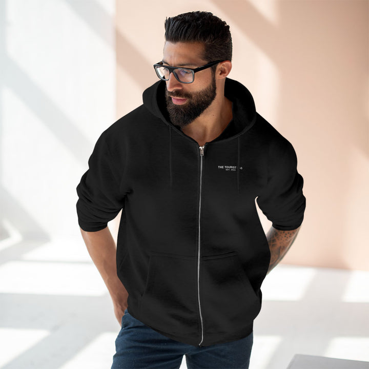 Desert Grown, Gentle Not Fragile, Unisex Zip Hoodie (Black)