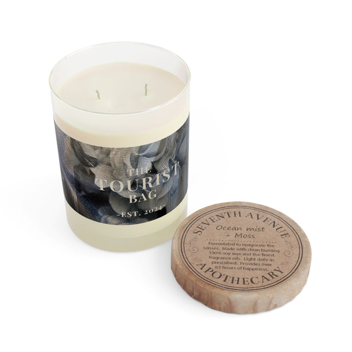 Moonlit Vows, Ocean Mist and Moss Scented Candle (Full Glass, 11oz)