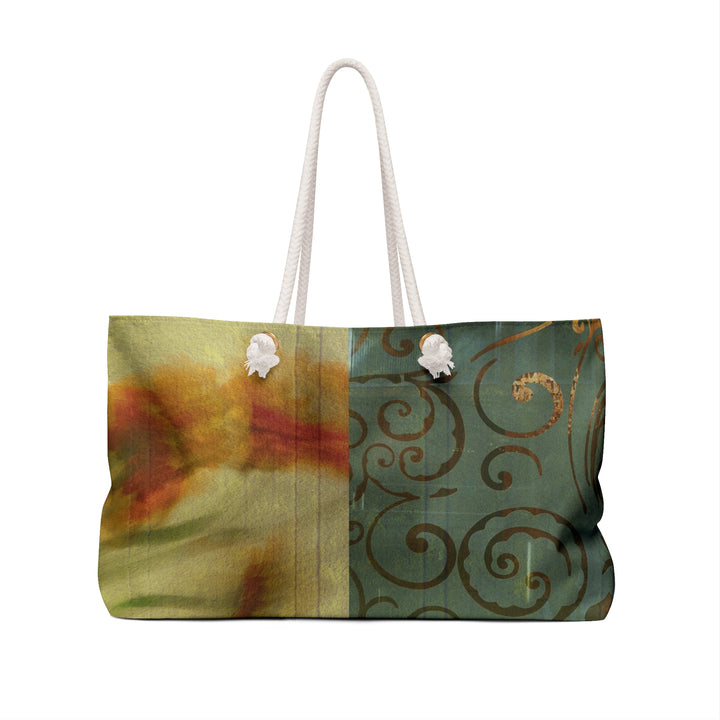 Wildflower Luxe Weekender Bag – Boho Glamping Travel Tote