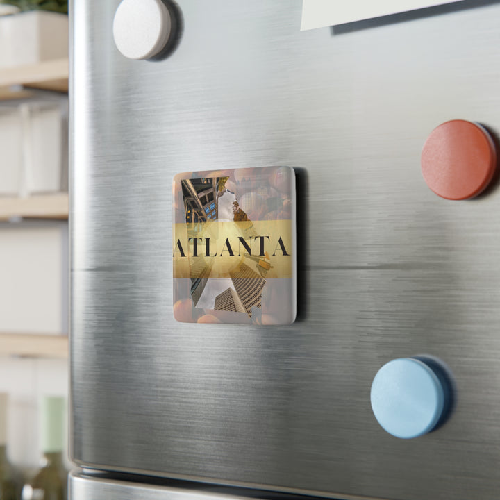 Urban Gold – Atlanta, Porcelain Magnet (Square)