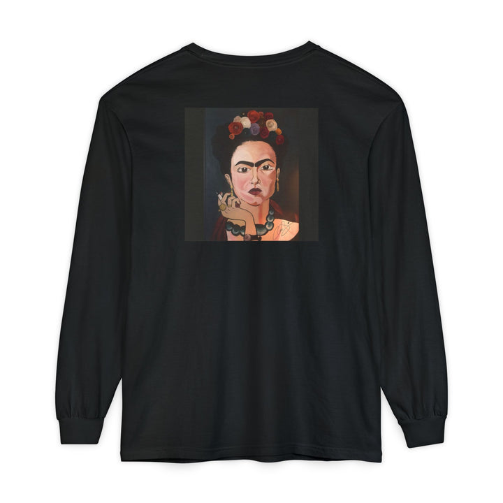Frida by Aura – Ash & Bloom  Unisex Garment-Dyed Long Sleeve Tee