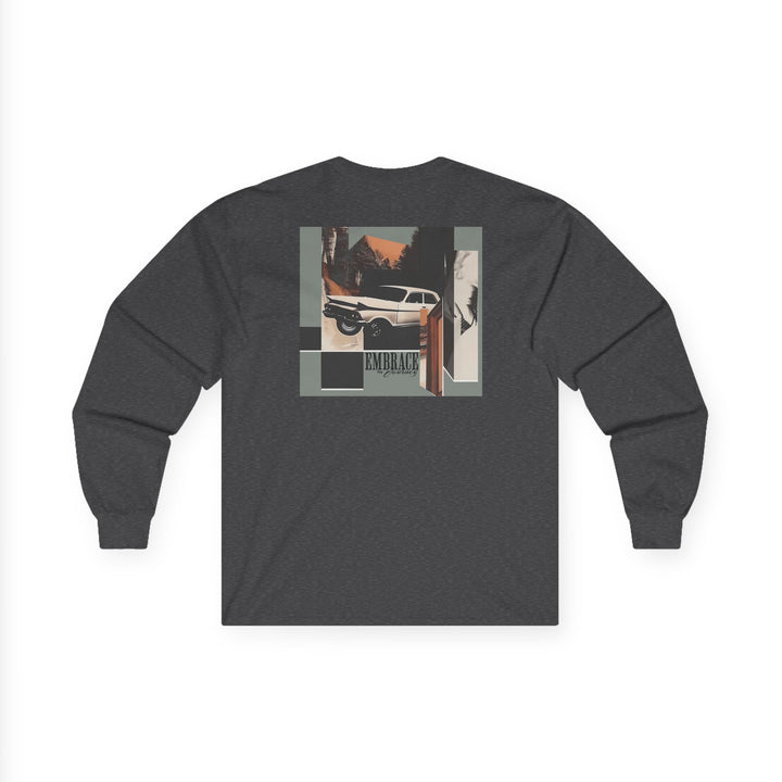 Embrace the Journey – road trip Collage — Unisex Ultra Cotton Long Sleeve Tee