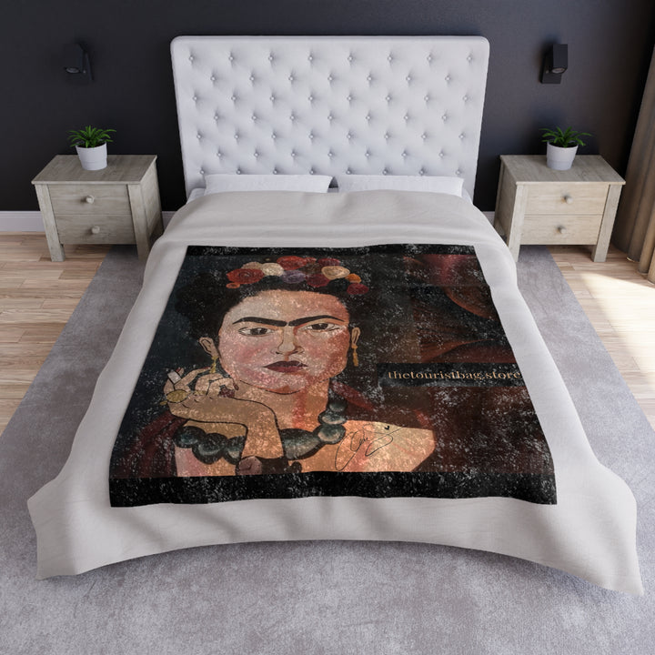 Frida by Aura – Midnight Muse Crushed Velvet Blanket product image from The Tourist Bag