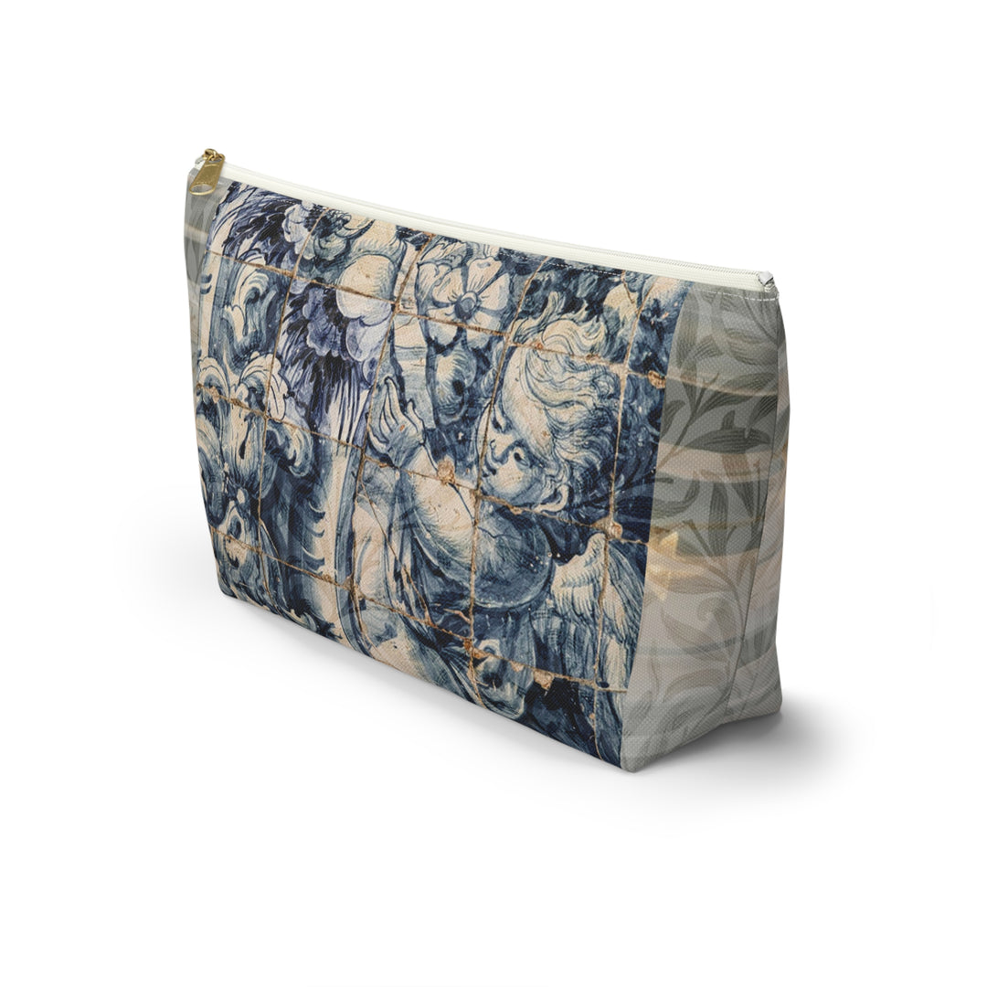 Azure Cherub Coastal Accessory Pouch w T-bottom (Large)