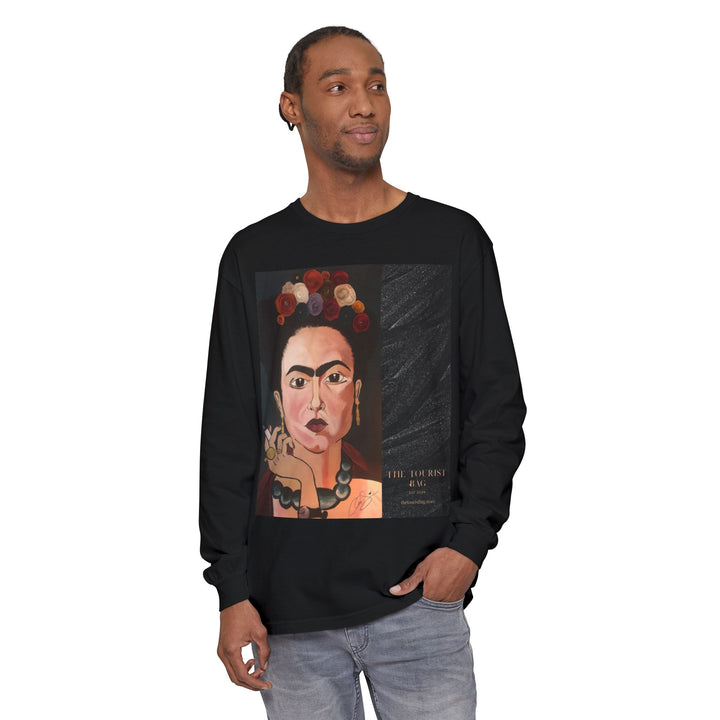 Frida by Aura – Ash & Bloom  Unisex Garment-Dyed Long Sleeve Tee