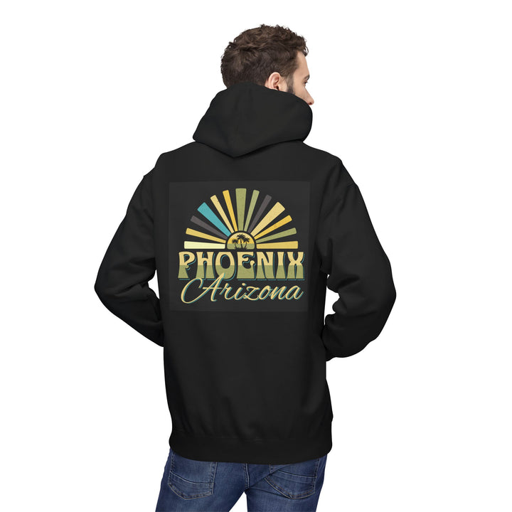 Desert Dreaming – Phoenix Edition, Unisex Midweight Softstyle Fleece Hoodie (Black)