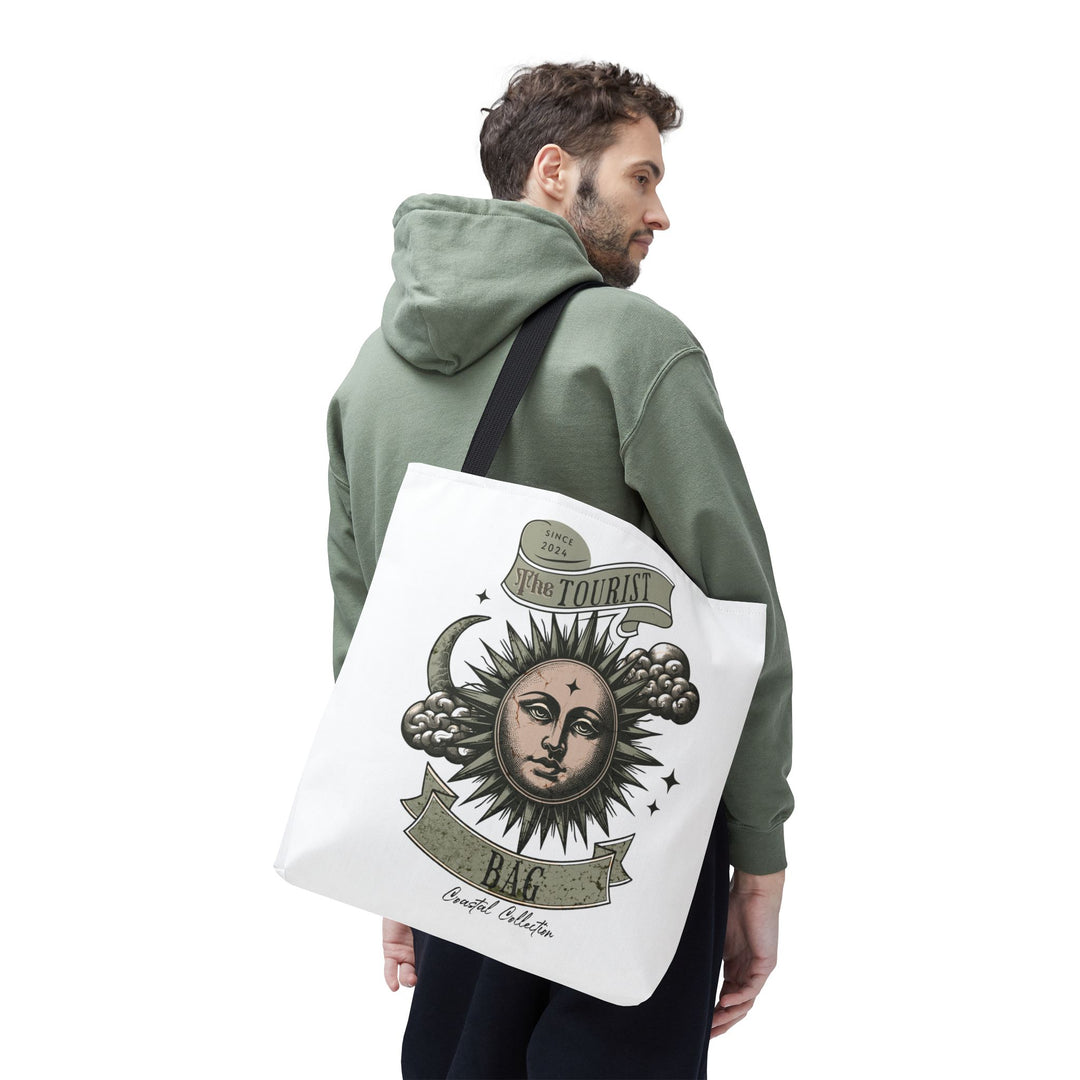 Tides of the Sun & Sea Hoodie – Coastal Celestial Emblem, Tote Bag
