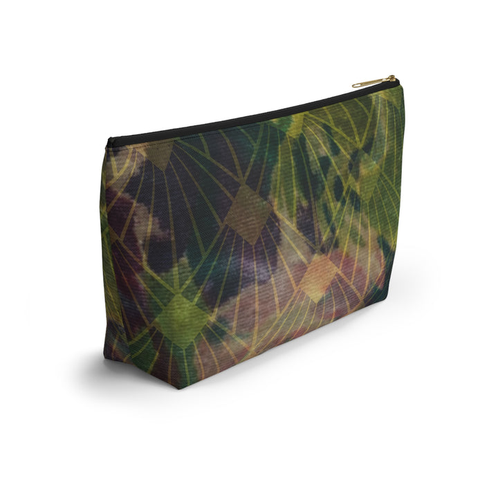 Verdant Harvest Accessory Pouch | Vineyard-Inspired Zip Pouch